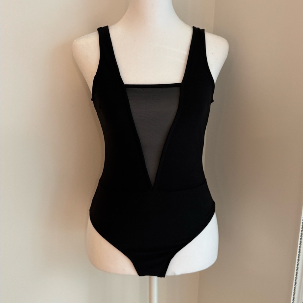 Forever 21 Black Shapewear with Mesh Panel